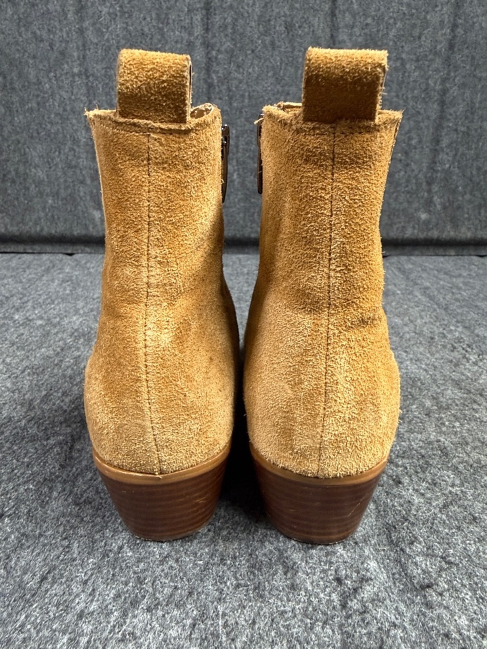 Marc Fisher Tan Suede Pointed Toe Ankle Boots - Picture 6 of 10